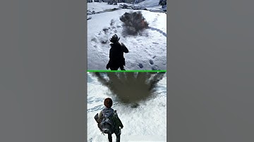 EXPLOSION IN SNOW COMPARISON (RDR2 VS TLOU2) PART 3