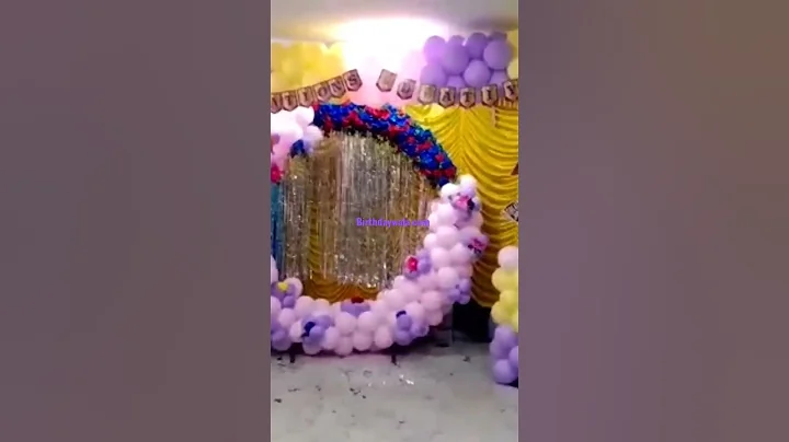 Party Decorations At Home | Under Budget, Birthday, Anniversary, Baby Shower, #shorts #diy #viral