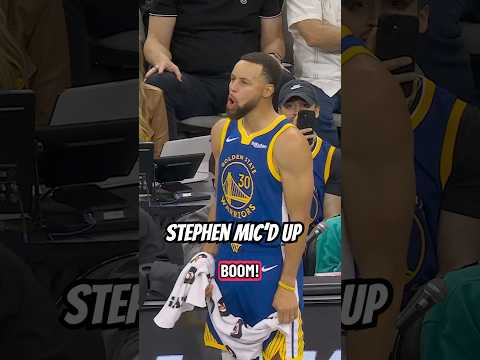 Stephen Curry on the Mic is Iconic 🤣🎤 | #shorts