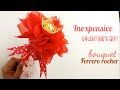 DIY bouquet Ferrero Rocher /  #krissysmile Inexpensive Valentine's Gift idea  / how to