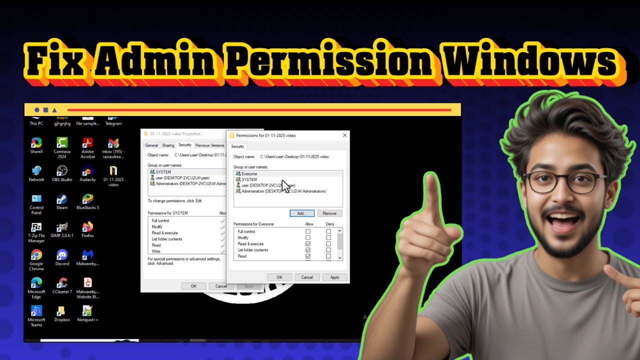 Как исправить права администратора в Windows 10 | Руководство по полному доступу (2025)