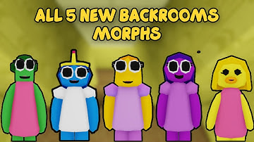 UPDATE - How To Find ALL 5 NEW BACKROOMS MORPH in Find The Backrooms Morphs