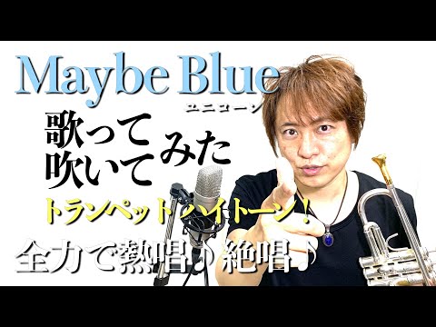 原曲キーで【歌ってみた】Maybe Blue/ユニコーン【吹いてみた】【トランペット】