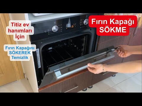 Ankastre fırın kapağı sökülerek temizlik nasıl yapılır 😍 | Titiz ev hanımları bayram temizliği