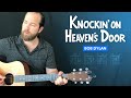  knockin on heavens door easy guitar lesson w chords bob dylan