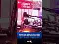 Behind the wheel of the flipped I-71 car