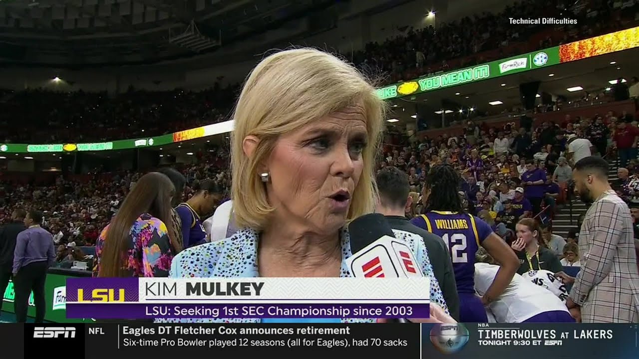 Kim Mulkey Interview After 1st Quarter In SEC Tournament Title Game