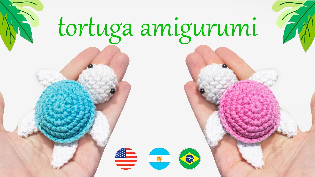 Tortuga amigurumi crochet tutorial paso a paso / Tortuga crochet llavero