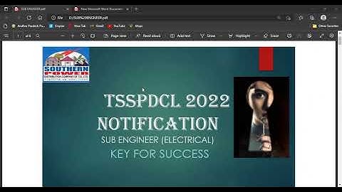 KEY FOR SUCCESS TSSPDCL  SUB ENGINEER  2022