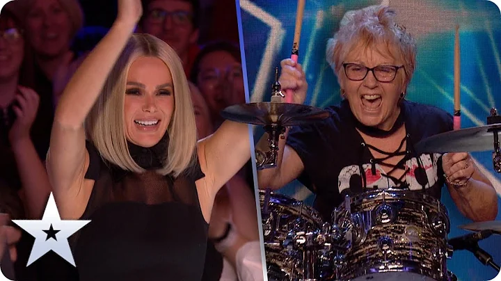SURPRISE! INSPIRATIONAL drummer Crissy Lee ROCKS OUT in her 70s! | Auditions | BGT 2020