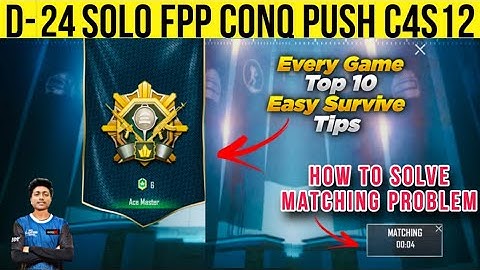 Solo fpp rank push C4S12 | Solo fpp conqueror Tips #solofppconqueror #solofpprankpushtoconqueror