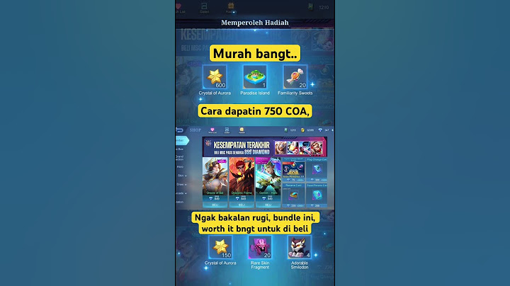 Cara dapatin 750 COA murah #shorts #shortvideo #mobilelegends #mlbb
