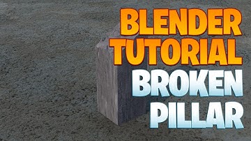 Blender tutorial - Broken concrete pillar