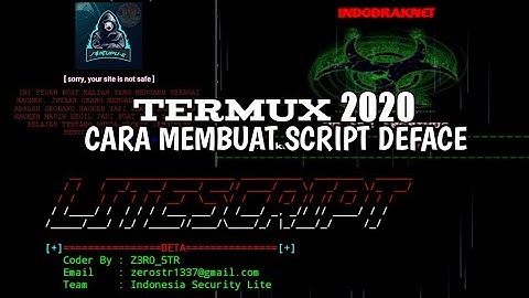Cara membuat script deface