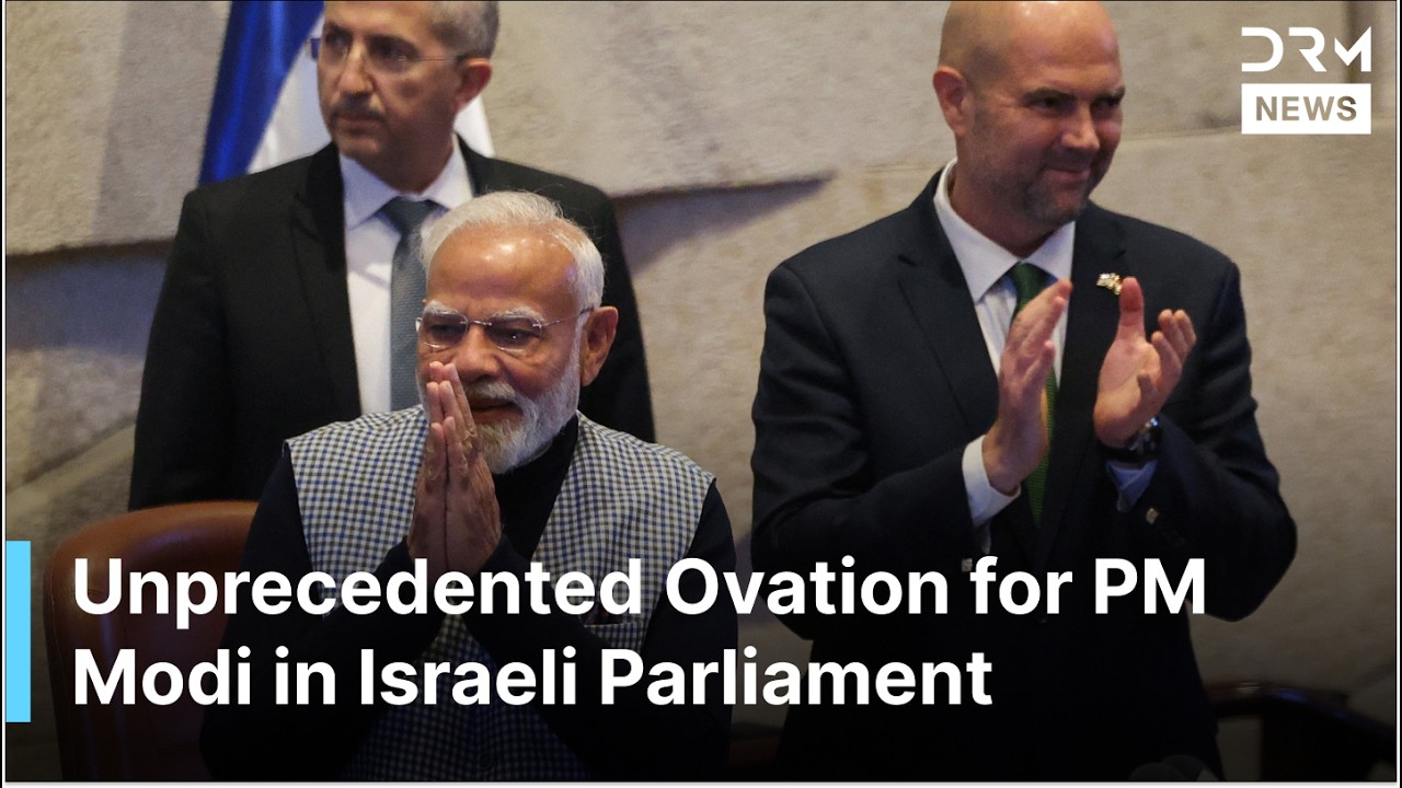 Unprecedented: Modi Gets Thunderous Welcome at Israeli Knesset in Historic Jerusalem Visit | AC1G