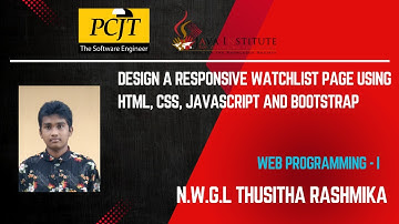 Task 24 - Design a responsive watchlist page using HTML, CSS, JavaScript and Bootstrap