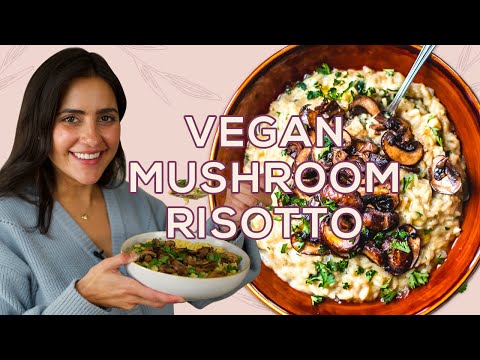 How to Make Vegan Risotto with Mushroom - Two Spoons
