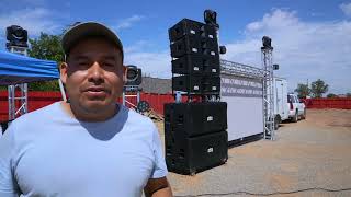 Dj cortez - Sonido con bocinas RCF!