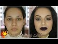 Bybrookelle inspired | Fall/Autumnal makeup w/ Vampy Lip | ChristineMUA