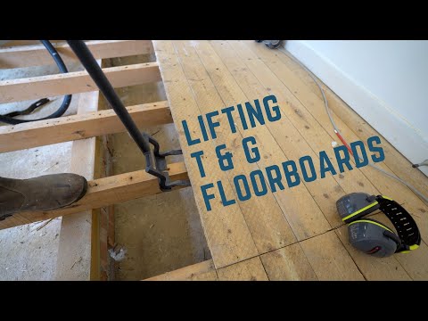 Removing Nailed Down Tongue & Groove Floorboards