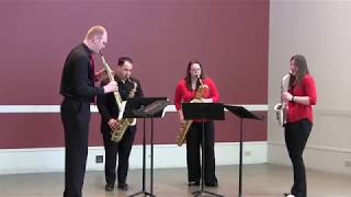 Rhine Saxophone Quartet- Prelude and Fugue in Db Major from Dmitri Shostakovich's Op.87