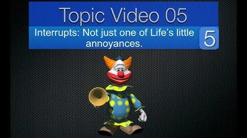 Topic05 - Introduction to Interrupts