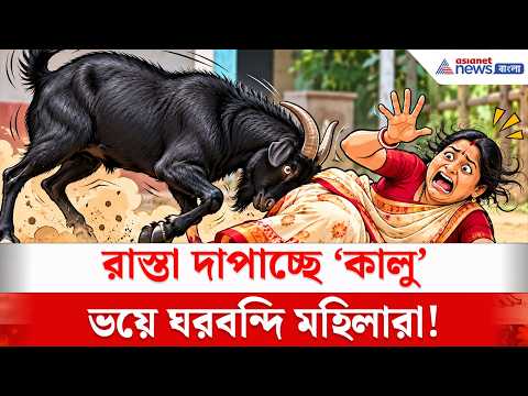 কাটোয়ায় আতঙ্কের নাম 'কালু'! ভয়ে ঘরবন্দি দুই গ্রামের মানুষ! | Goat Attack