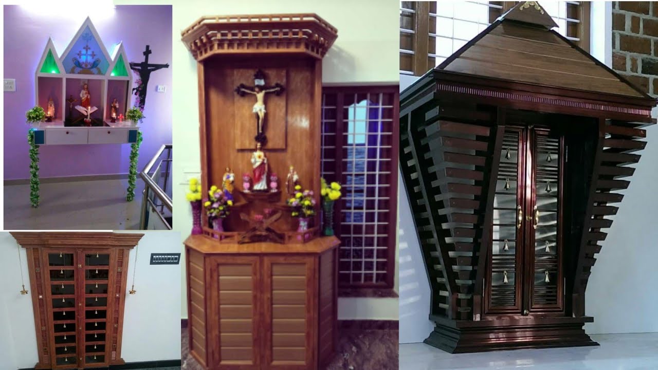 Pooja room designs kerala style/aluminum fabrication work poojaroom