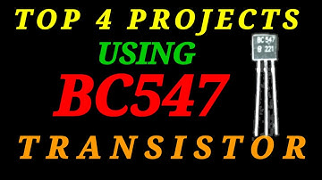 Top 4 projects using bc547 transistor!! @Shaktitechshakti