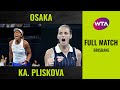 Naomi Osaka vs. Karolina Pliskova | Full Match | 2020 Brisbane Semifinal