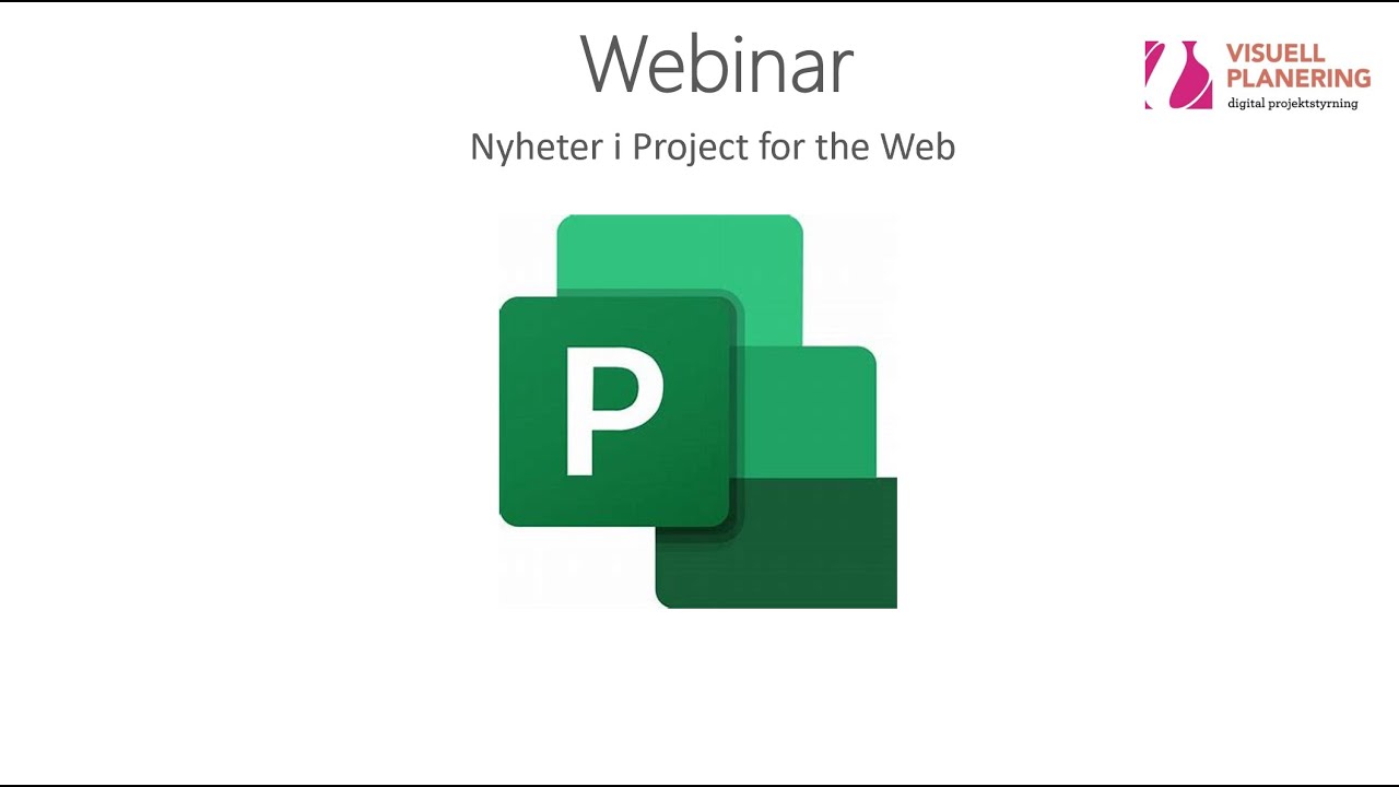 Nyheter i Project for the Web - YouTube