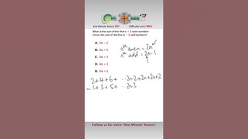 Sum of Odd Minus Even Numbers #mathsshorts #mathstricks #summingseries