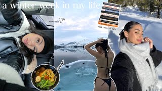 a winter week in my life | snow trip, book stores, rainy days 🍜