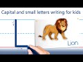 How to write letter l english capital and small letters for kids and beginners