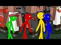 Stickman vs Rock Zombie Apocalypse - Cartoon Animation