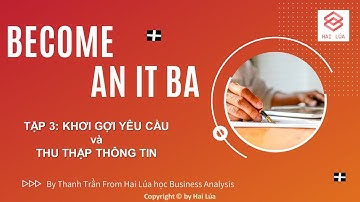 Series Trở thành ITBA - Tập 3: Khơi gợi yêu cầu và Thu thập thông tin