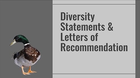 Professional Practices: Higher Ed Teaching Apps - Diversity Statements & Letters of Recommendation