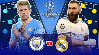 MANCHESTER CITY VS REAL MADRID | Head to Head Starting Lineup | Champions league