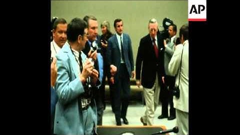 SYND 5-9-73 ARRIVALS OF WATERGATE-STYLE CORRUPTION HEARING IN BONN