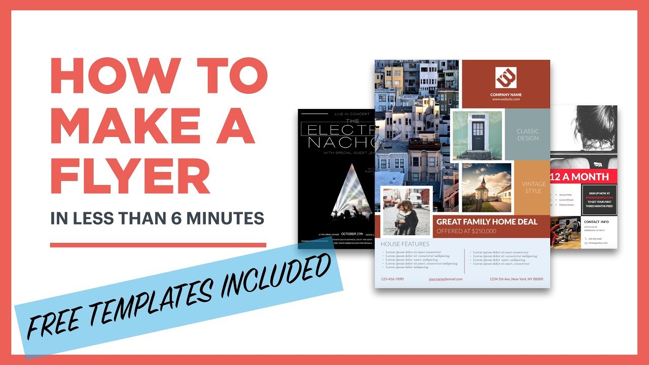 How to create a flyer (free template included) Within Template For Making A Flyer