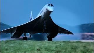 Concorde lands in Rio - Unreal shape Air France - Supersonic
