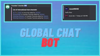 Global Chat Channel Bot, created  from scratch with discord.js