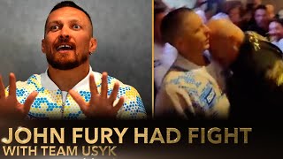 John Fury interrupted the interview, a fight with team Usyk