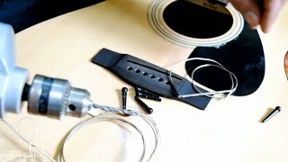 Yamaha F310 Acoustic To Semi Acoustic Guitar Modification