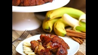 Banana Brulee Pull Apart Bread