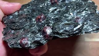 Large Cabinet Sized Wine Red Almandine Garnets from Norway