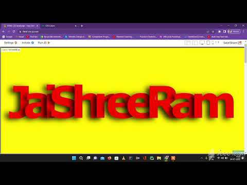 Jai Shree Ram Using HTML & CSS Only