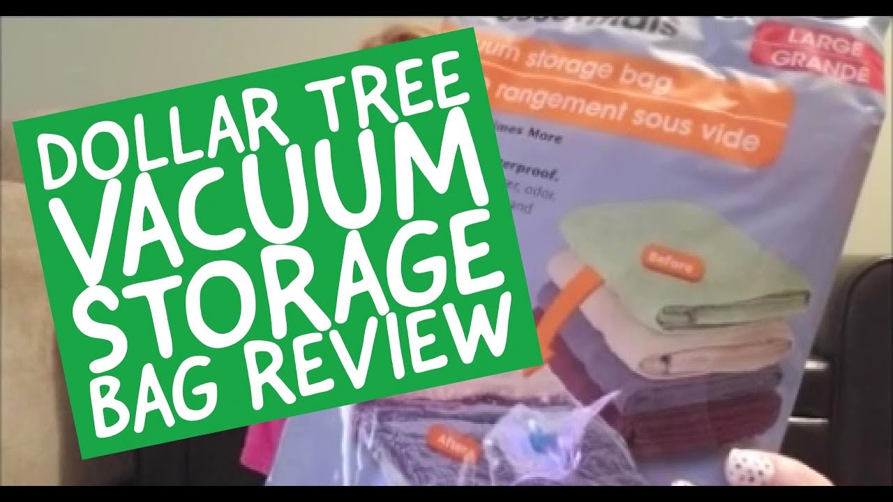 DOLLAR TREE SPACE BAGS REVIEW: Do Dollar Tree Vacuum Seal Bags really work?  