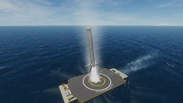 Droneship landing using kOS in Kerbal Space Program