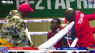 Boxing : Kabengele Ntumba Hassan (RDC) VS Damesi Siphamandla (RSA)